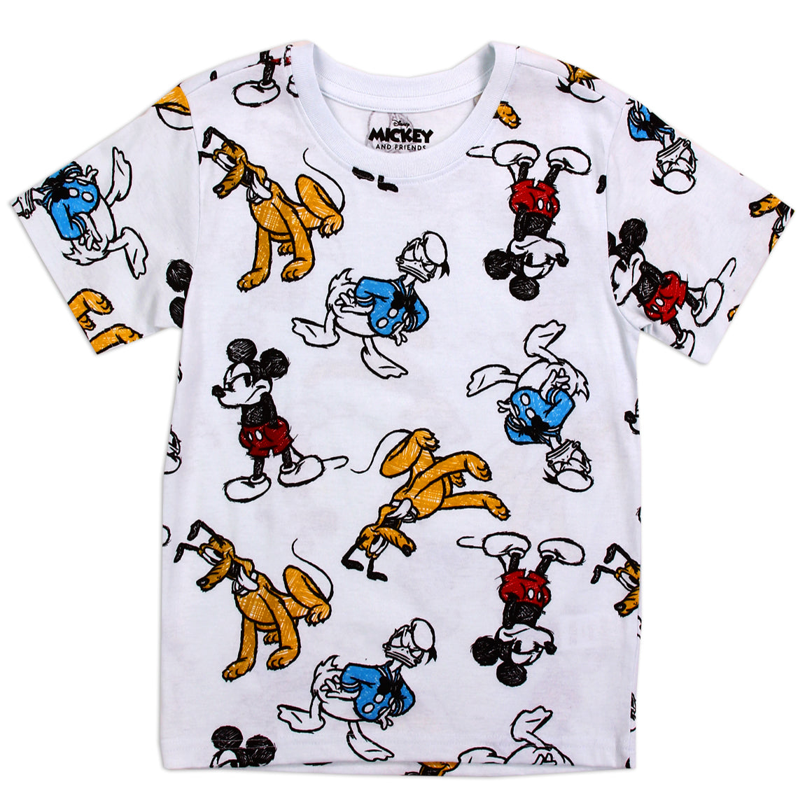 MICKEY MOUSE Boys 4-7 AOP T-Shirt (Pack of 6)