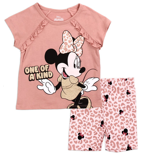 MINNIE MOUSE Girls Toddler 2-Piece Short Set (Pack of 4)