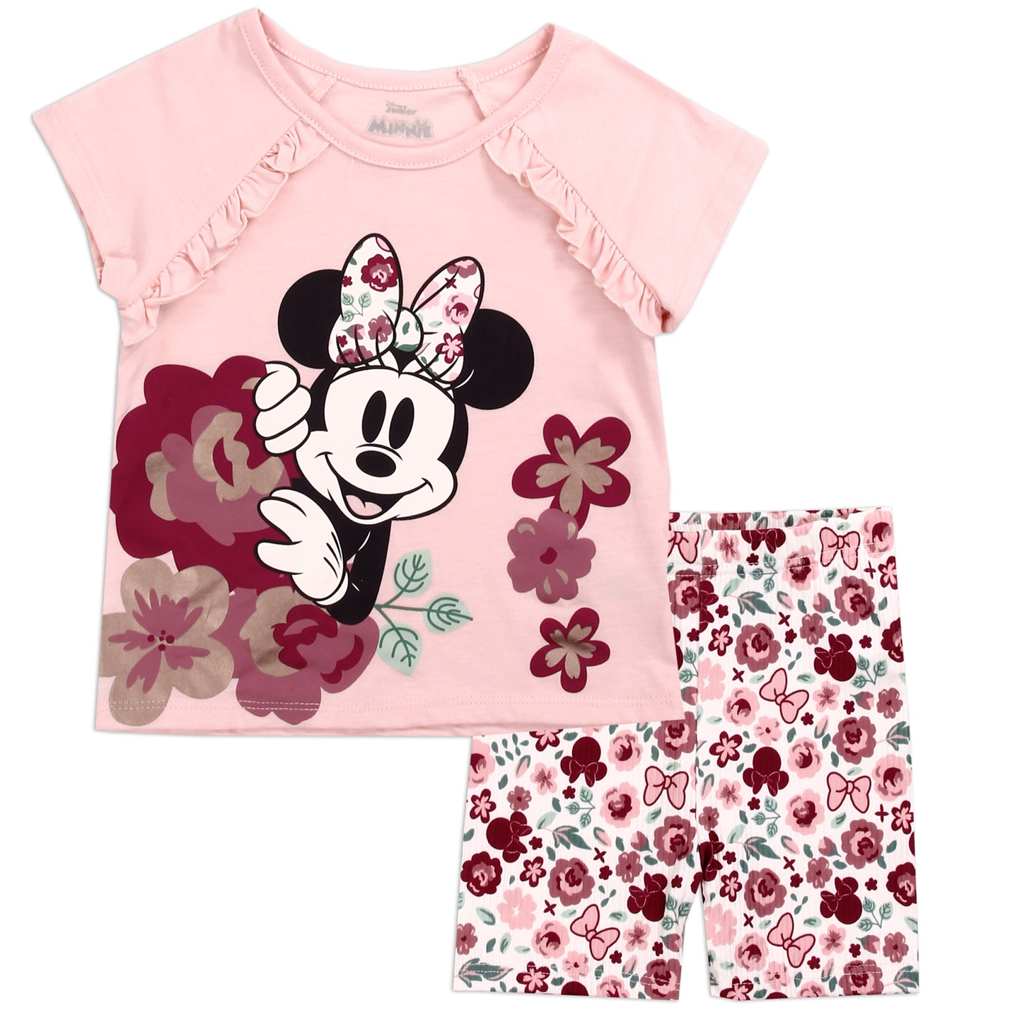 MINNIE MOUSE Girls Toddler 2-Piece Short Set (Pack of 4)