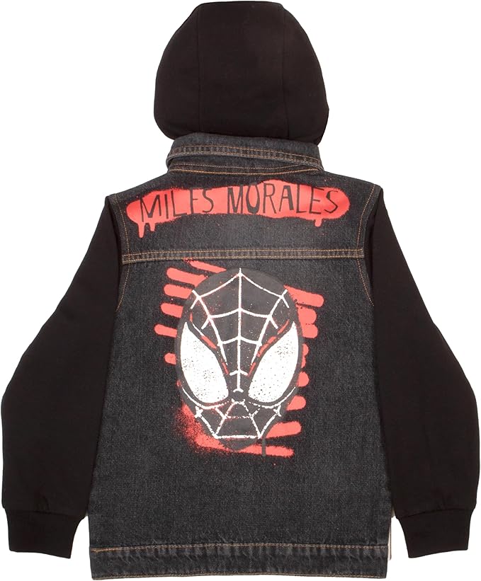 SPIDER-MAN Boys Hooded Denim Jacket (Pack of 3)