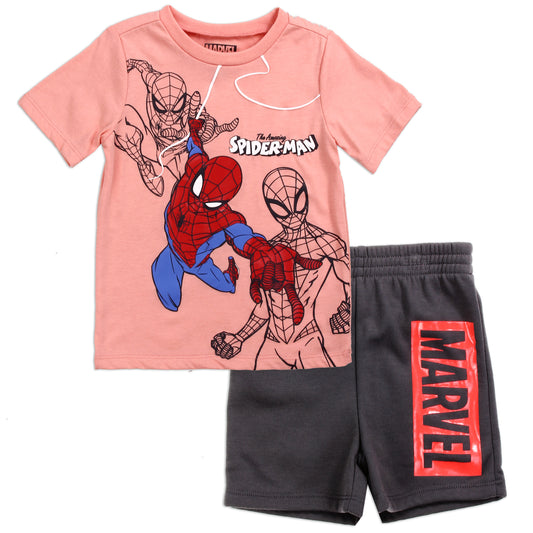 SPIDER-MAN Boys Toddler 2-Piece Short Set (Pack of 8)