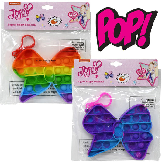 JOJO SIWA Pop Fidget Keychain/Clip - 2 Colors (Pack of 6)