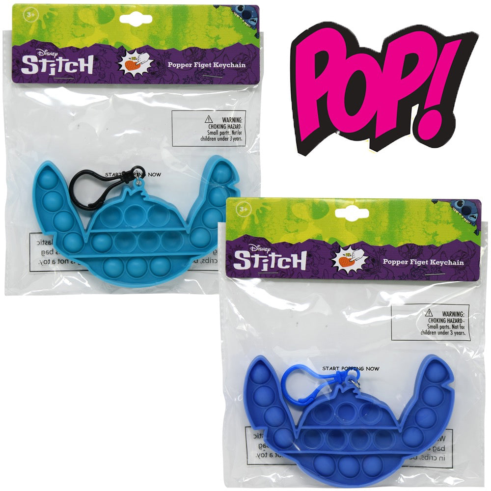 STITCH Pop Fidget Keychain/Clip - 2 Colors (Pack of 6)
