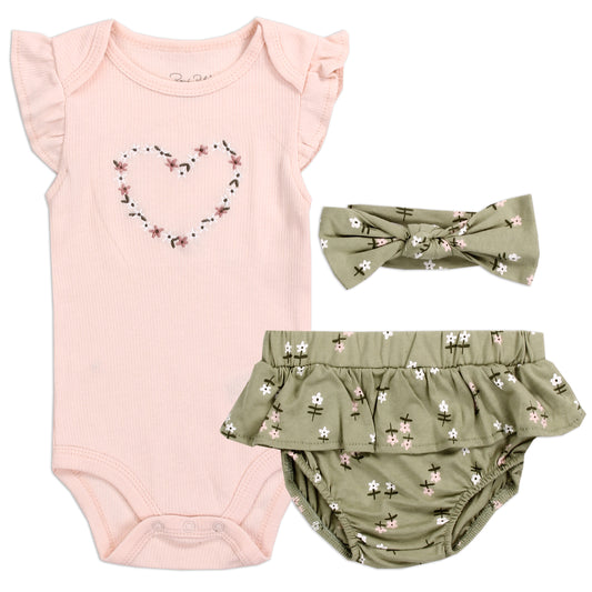 RENE ROFE Girls Newborn 3-Piece Set (Pack of 6)