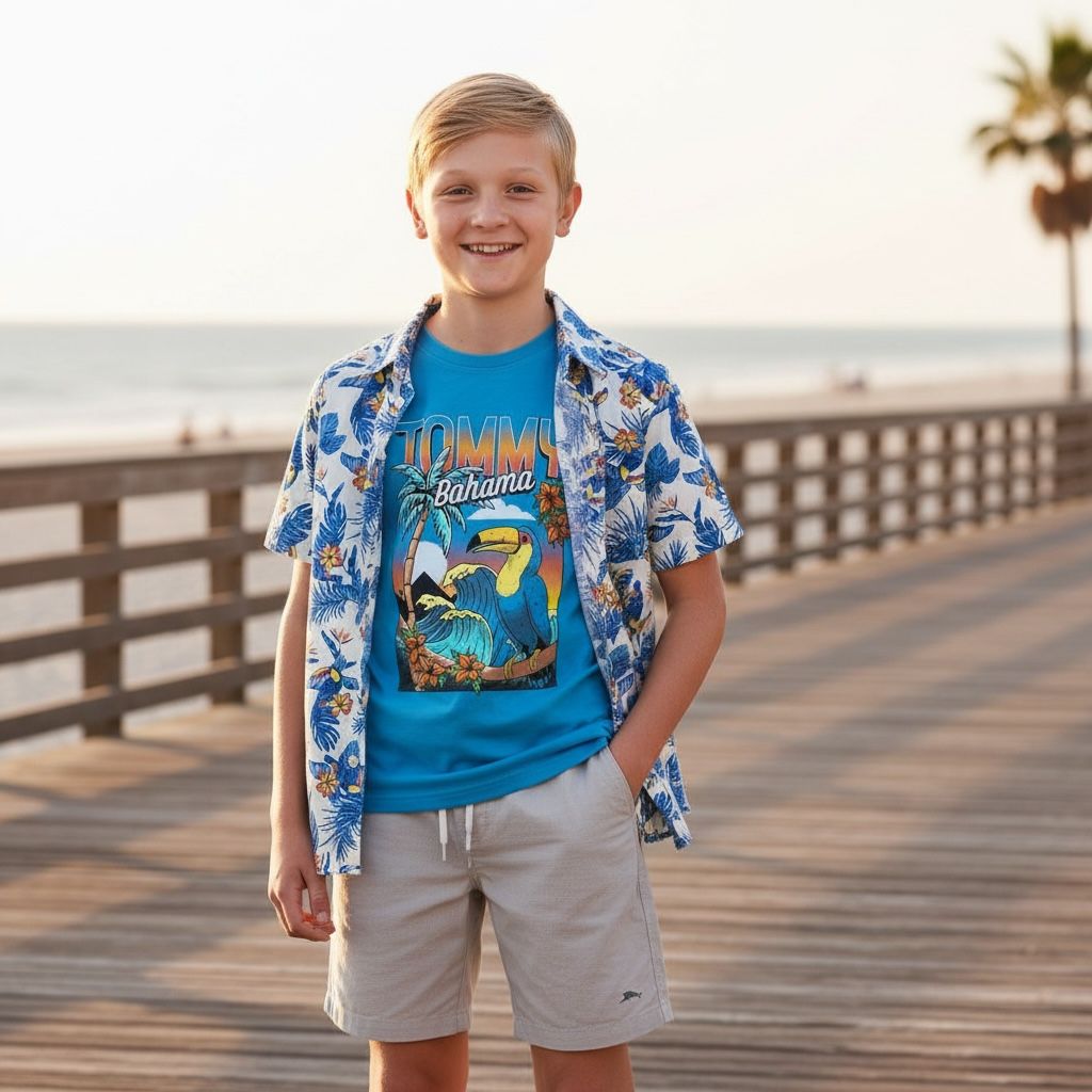 TOMMY BAHAMA 8-16 Boys 3-Piece Short Set (Pack of 6)