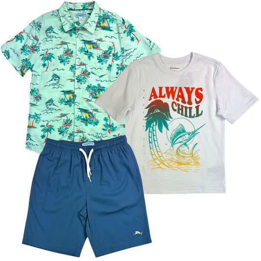 TOMMY BAHAMA 8-16 Boys 3-Piece Short Set (Pack of 6)