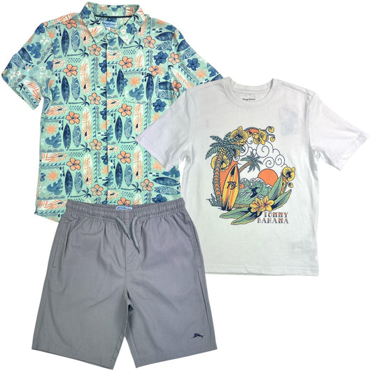 TOMMY BAHAMA 8-16 Boys 3-Piece Short Set (Pack of 6)