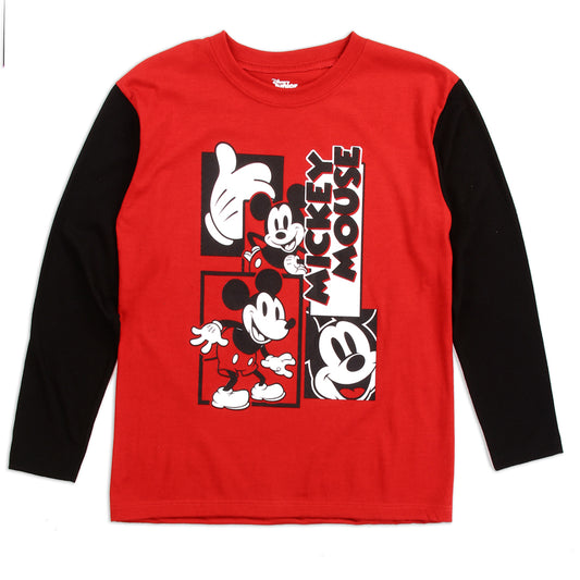 MICKEY MOUSE Boys 4-7 L/S Top (Pack of 6)