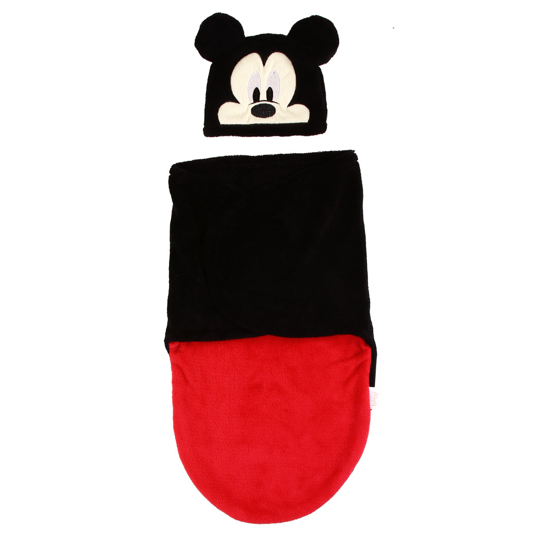 MICKEY MOUSE Boys Newborn Fleece Swaddle with Hat (Pack of 4)