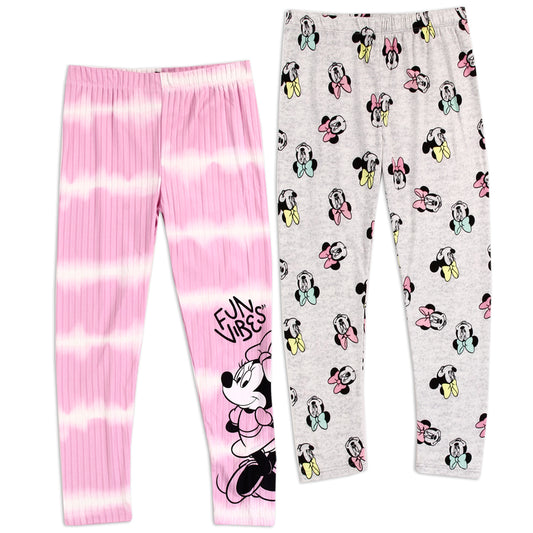 MINNIE MOUSE Girls Toddler 2-Pack Leggings (Pack of 4)