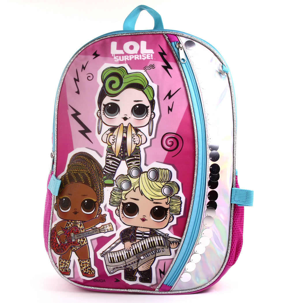 LOL SURPRISE 4 Piece Deluxe Backpack Set Pack of 3 PKW Group