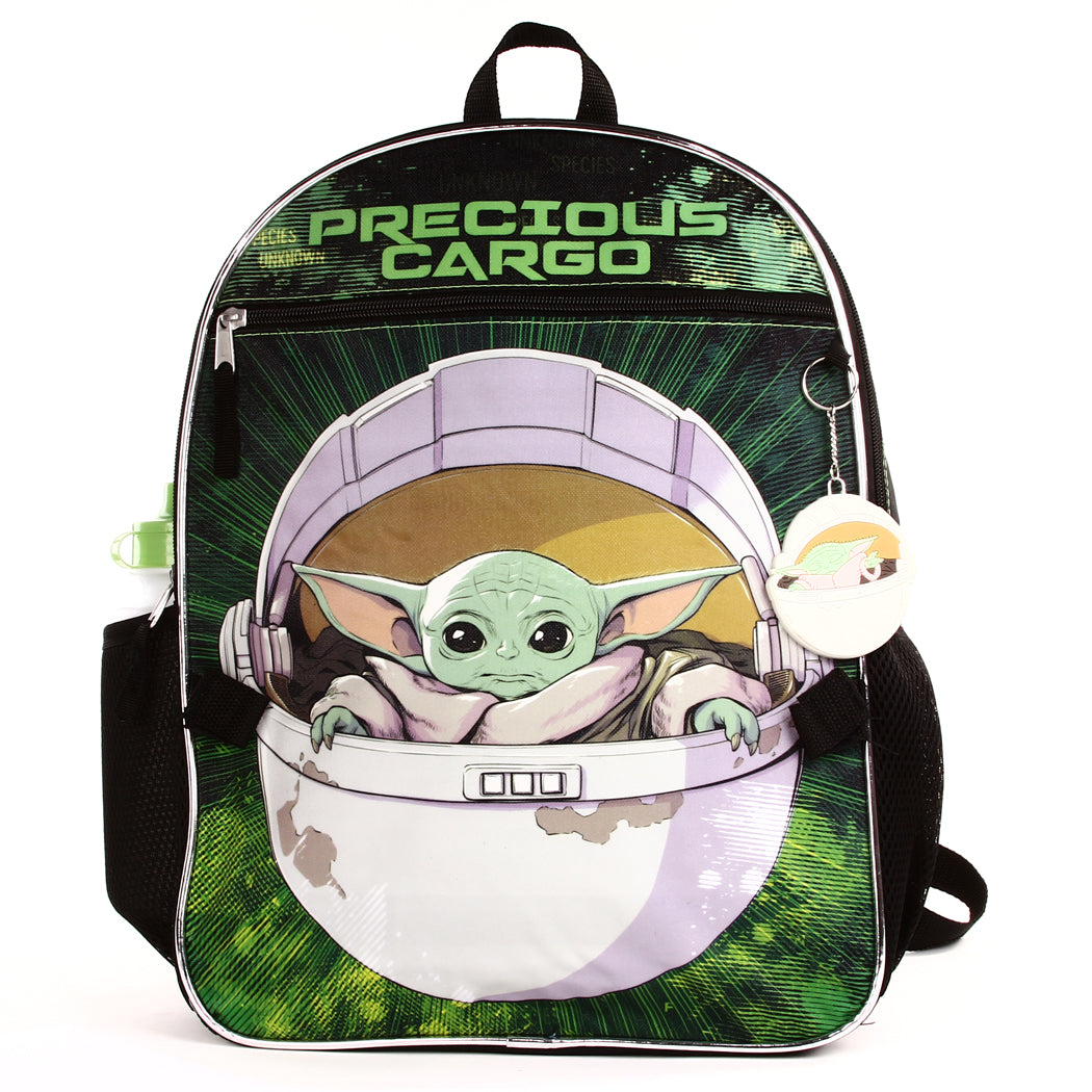 BABY YODA 5-Piece Deluxe Backpack Set (Pack of 3)