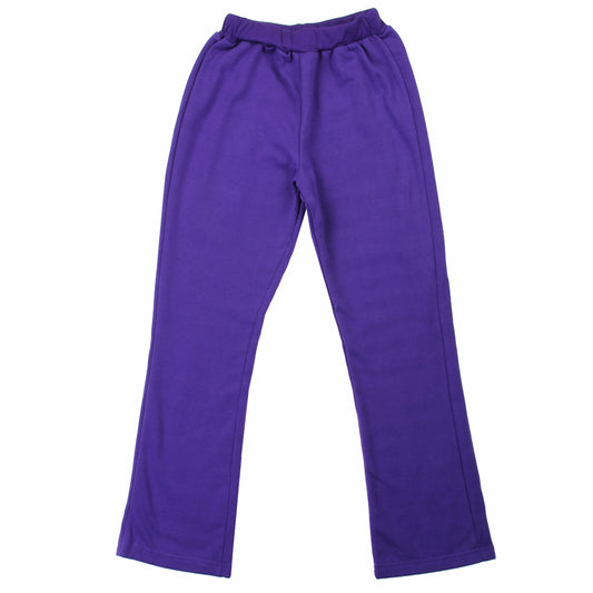 Girls 4-6X Basic Lightweight Fleece Pants (Pack of 6) - Purple