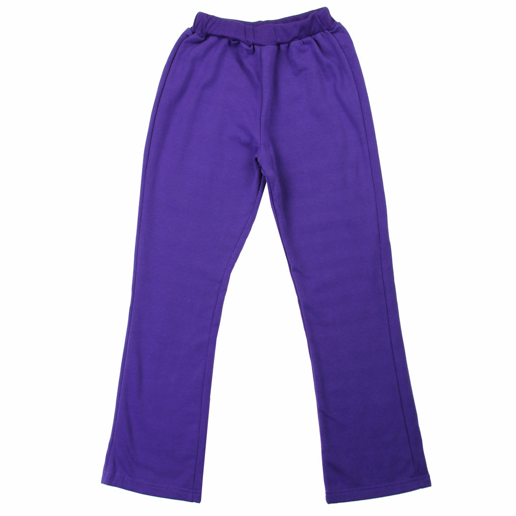 Girls 2-4T Basic Lightweight Fleece Pants (Pack of 6) - Purple