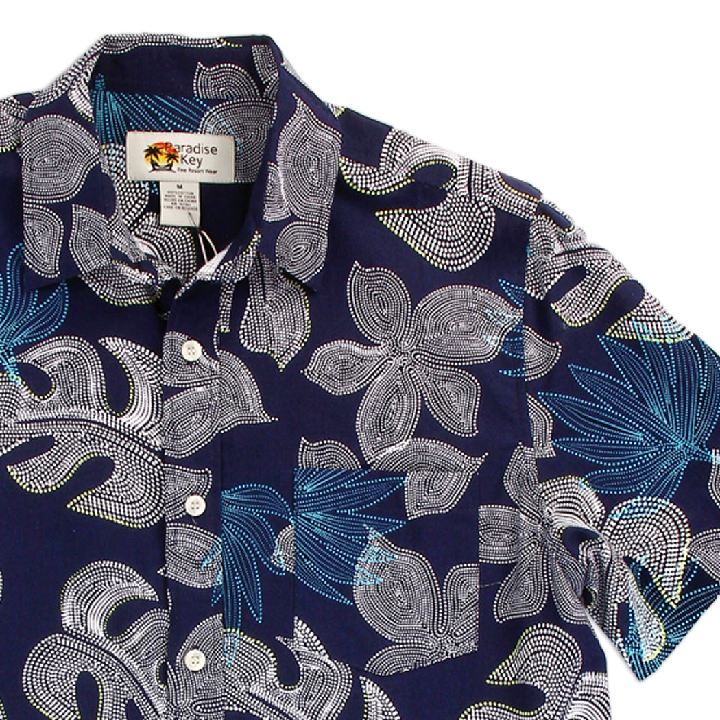 PARADISE KEY Men's Tropical 100% Cotton Shirt (Pack of 6)