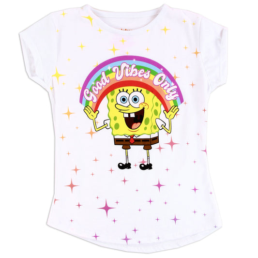 SPONGE BOB Girls 4-6X T-Shirt (Pack of 6)